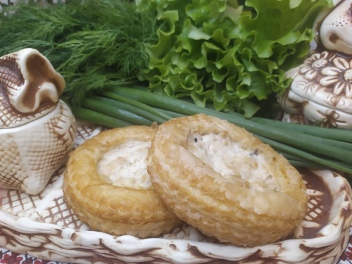 Волован с курицей и грибами  (90 г)