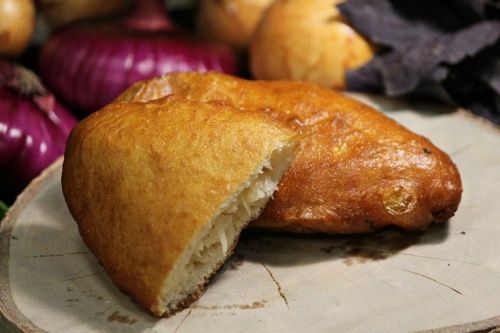 Пирожок жареный с капустой  (5 штук по 90 г)