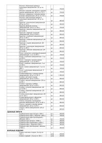 Прайс лист (актуальный) страница 3